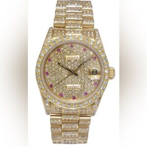 Rolex ladies super president with Ruby and Diamonds extraordinary watch!!!